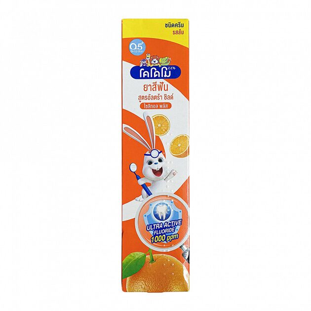 LION Thailand Kodomo паста зубная для детей с 6 месяцев с ароматом апельсина, 65 г